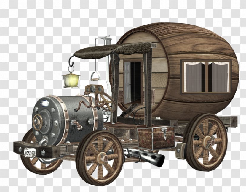 Car Steampunk Industrial Revolution Vehicle - Art - Carriage Transparent PNG