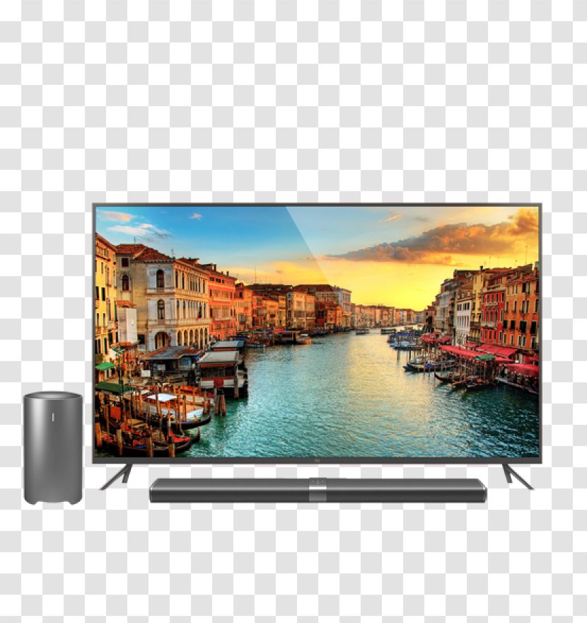 Chromecast 4K Resolution Ultra-high-definition Television Smart TV - Reflection - Tivi Transparent PNG