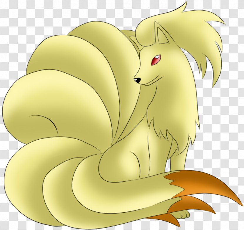 Ninetales Fan Art DeviantArt - Cartoon - Nine Tails Transparent PNG