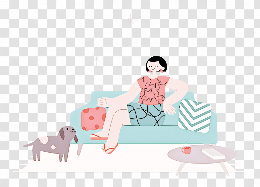 Alone Time At Home Transparent PNG