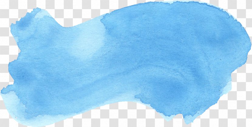 Blue Watercolor Painting Azure - Digital Media Transparent PNG