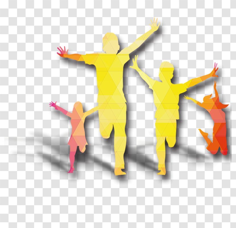 Character - Happiness - People Jump Silhouette Transparent PNG