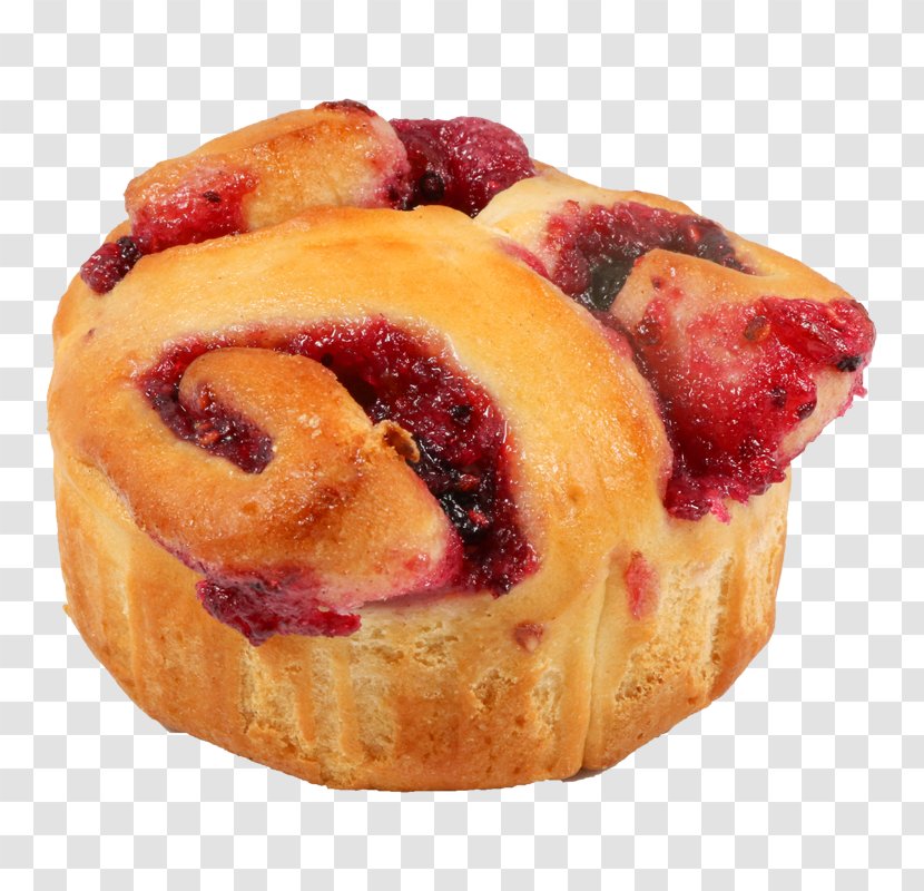 Éclair Danish Pastry Strawberry Berliner - Tree Transparent PNG