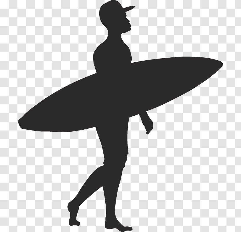 Silhouette Surfing Clip Art - Wing Transparent PNG