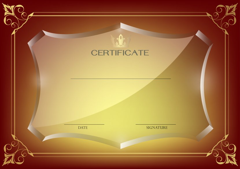 Template Academic Certificate Wallpaper - Text - Red Image Transparent PNG