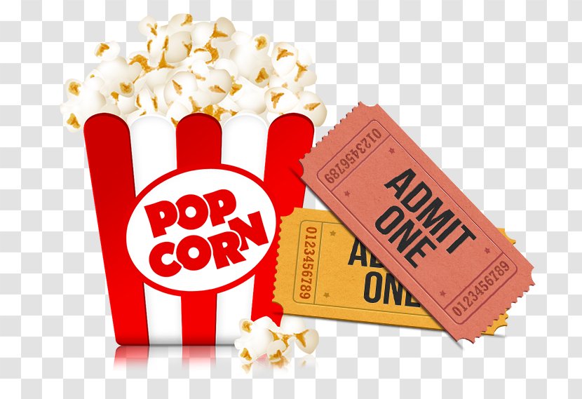 Cinema Popcorn Film Art Snack - Text - And Transparent PNG
