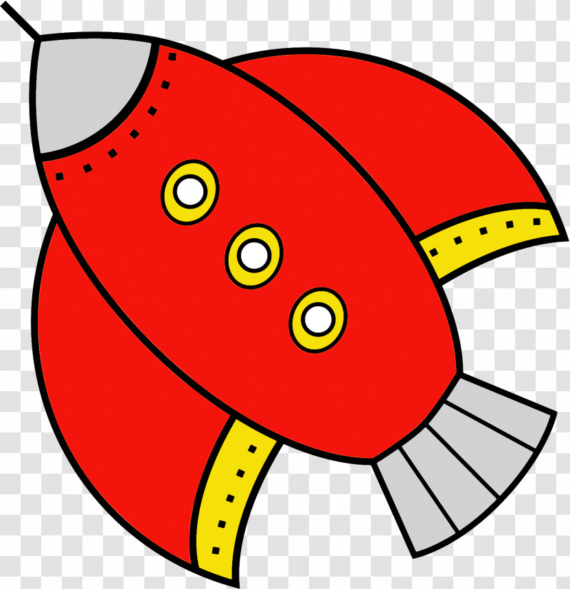 Yellow Red Cartoon Line Line Art Transparent PNG