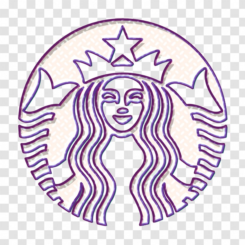 Starbucks Icon - Purple - Logo Magenta Transparent PNG
