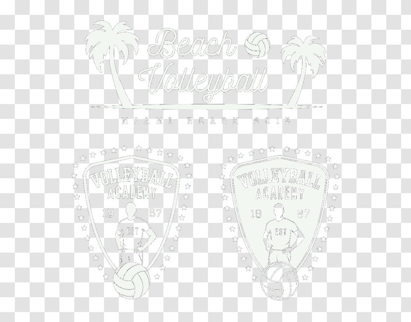 White Brand Pattern - Shields Beach Volleyball Transparent PNG