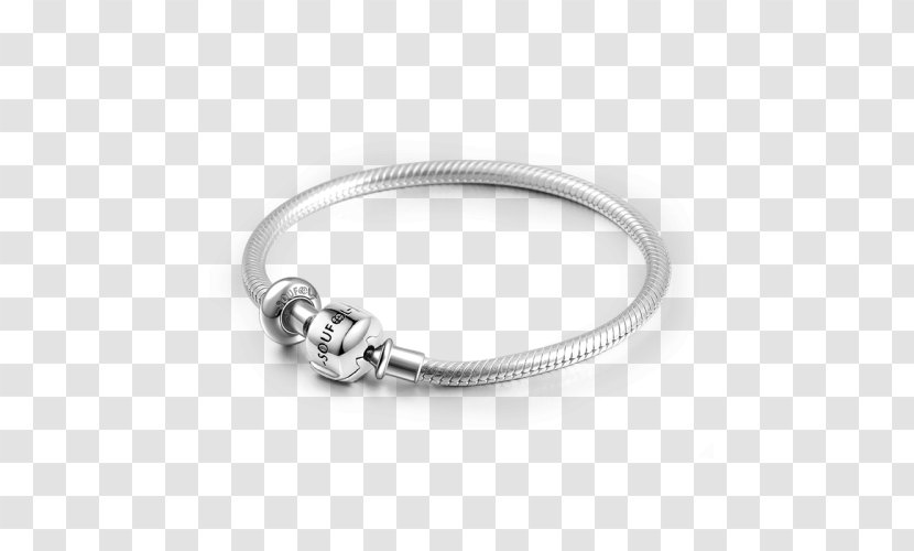 Bracelet Bangle Silver Jewellery Pandora - Clothing Accessories - Metal Transparent PNG