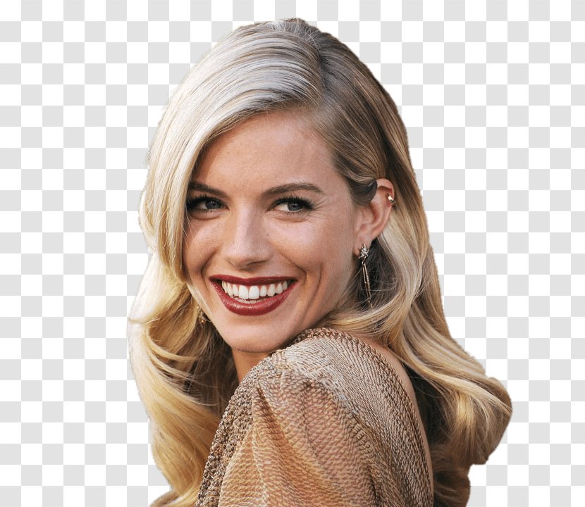 Sienna Miller Hairstyle Fashion Model - Layered Hair Transparent PNG