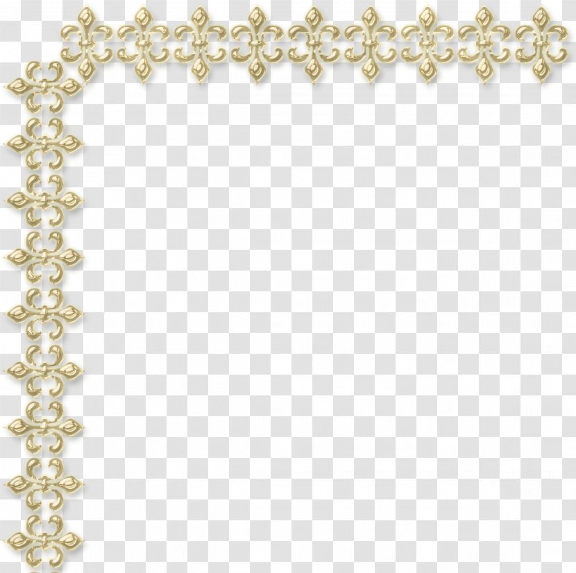 Clip Art - Body Jewelry - Gold Corner Transparent PNG