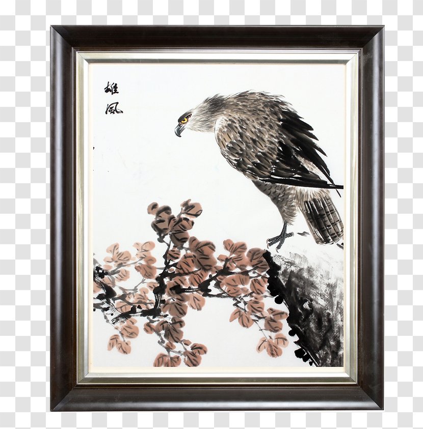 Hawk La Pintura China Chinese Painting Bird-and-flower - Fauna - Golden Eagle Transparent PNG
