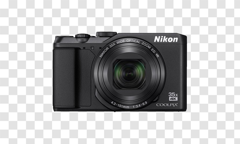 Point-and-shoot Camera Nikon Digital Zoom Back-illuminated Sensor - Pointandshoot Transparent PNG
