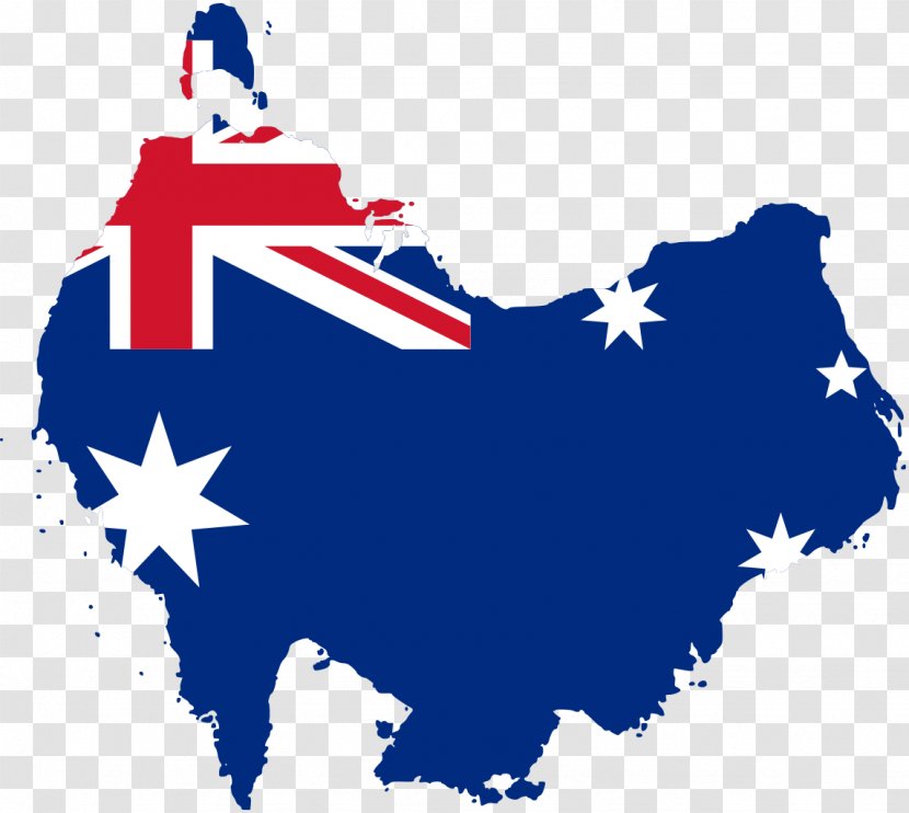 Flag Of Australia Map Clip Art Transparent PNG