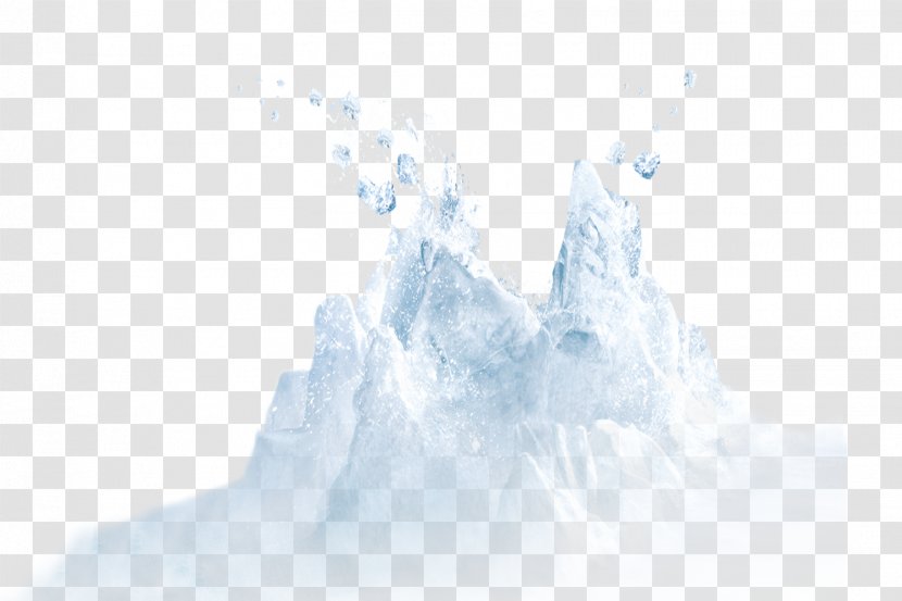 South Pole Antarctic Iceberg Polar Bear - Blue Transparent PNG