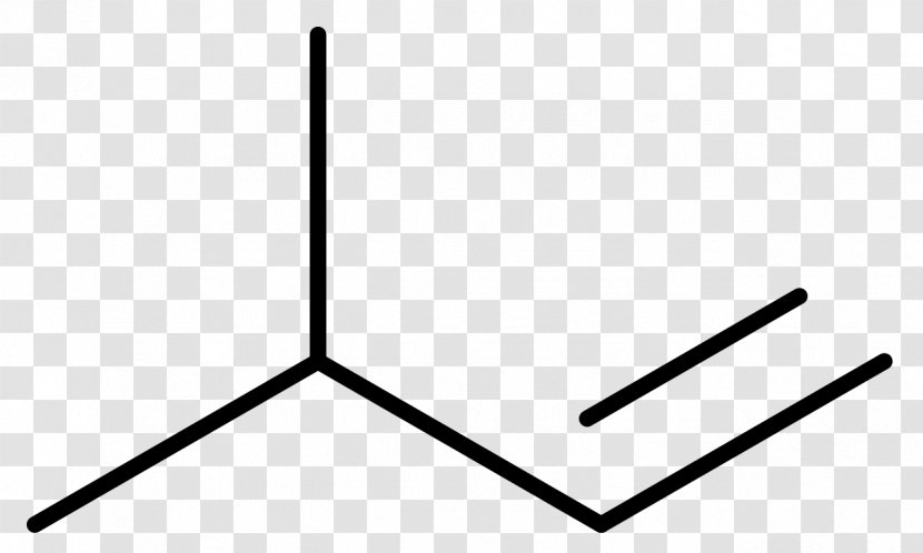 3-Methyl-1-butene 1-Butyne 2-Butene - Skeletal Formula - 9 Transparent PNG