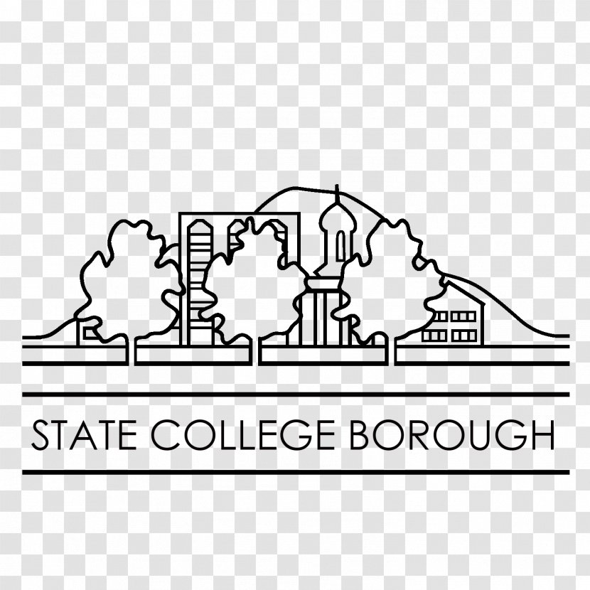 State College Line Brand Font - Animated Cartoon Transparent PNG