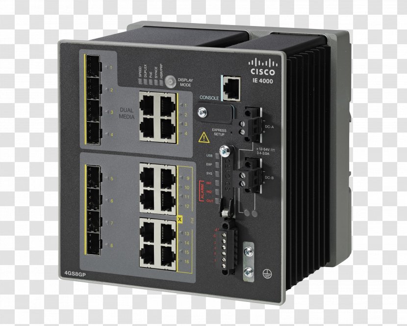 Network Switch Cisco Systems Industrial Ethernet Small Form-factor Pluggable Transceiver Power Over - Catalyst Transparent PNG