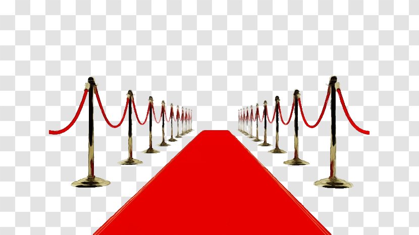 Red Carpet Line Flooring Cone - Paint Transparent PNG