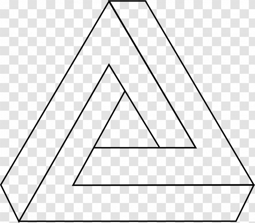 Penrose Triangle Geometry - TRIANGLE Transparent PNG