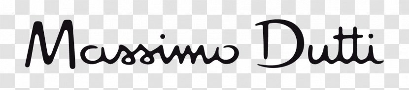 Massimo Dutti Logo Brand Product Design H&M - Black - Calligraphy Transparent PNG