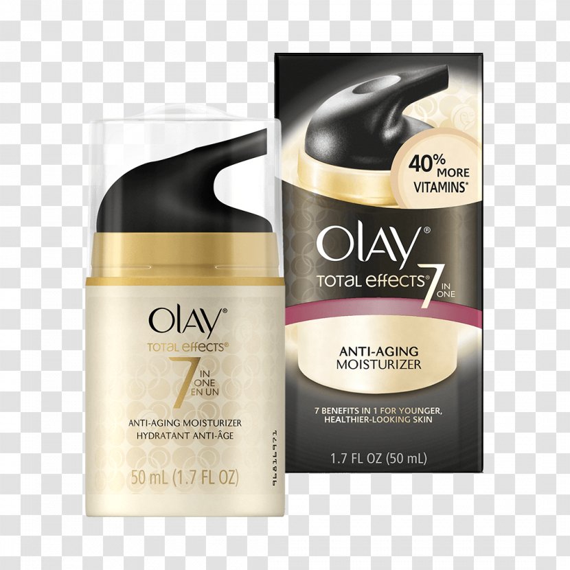 Olay Total Effects 7-in-1 Anti-Aging Daily Face Moisturizer Anti-aging Cream Night Firming - Ageing - Sun Transparent PNG