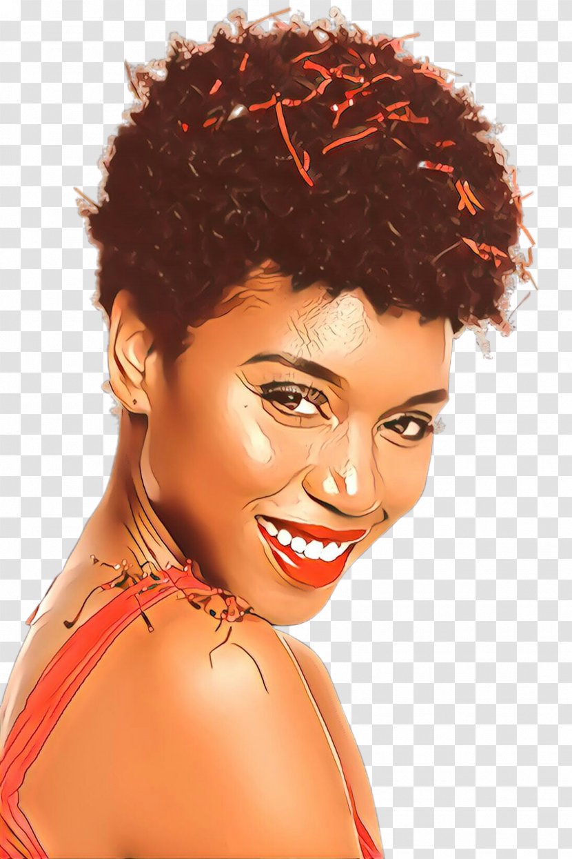 Hair Face Hairstyle Eyebrow Jheri Curl - Afro - Forehead Beauty Transparent PNG