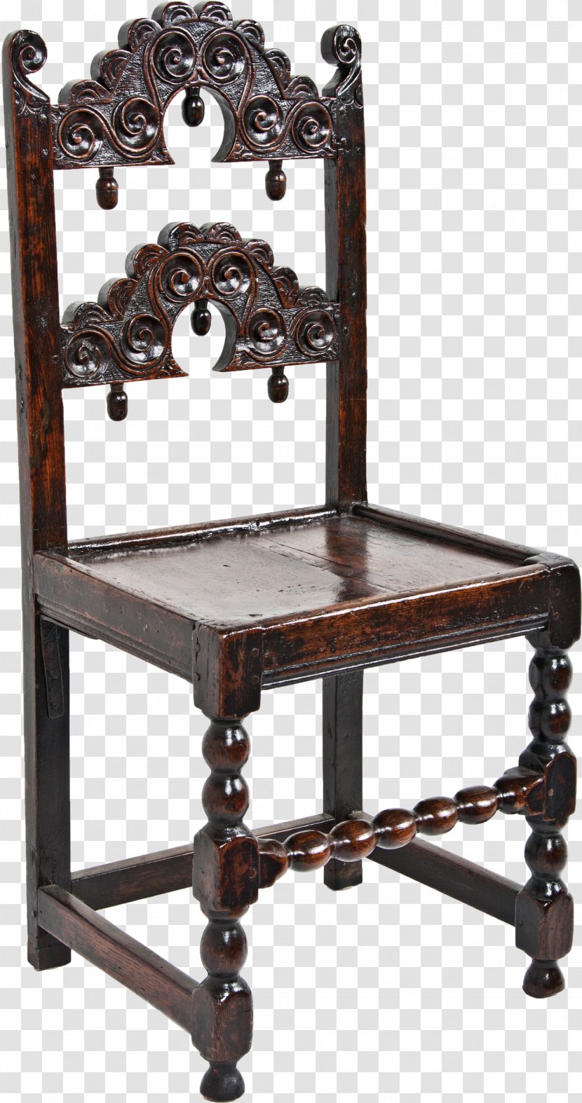 Jacobean Era Chair 17th Century Table Furniture - Architecture Transparent PNG