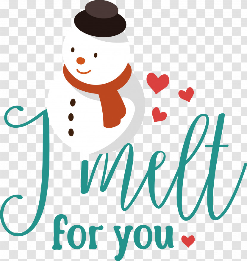 I Melt For You Snowman Winter Transparent PNG