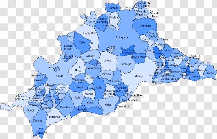 Vélez-Málaga Casares Ronda Provinces Of Spain - Map Transparent PNG