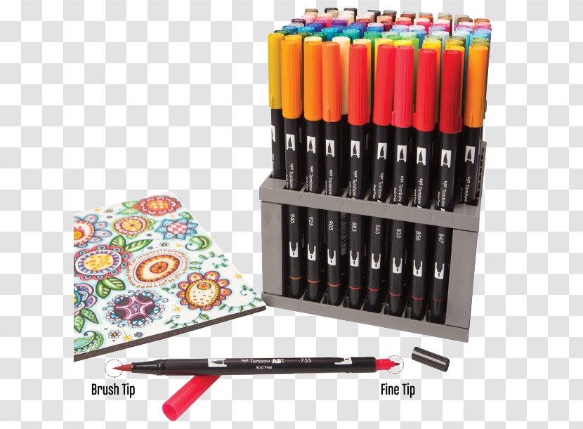 Tombow Dual Brush Pen Marker Color Fudepen Transparent PNG