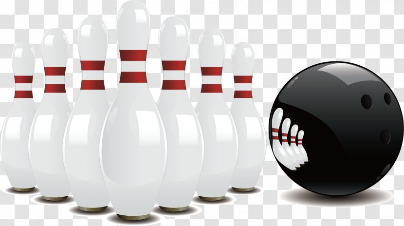 Bowling Ball Pin Royalty-free - Cortland Lanes - Vector Material Transparent PNG