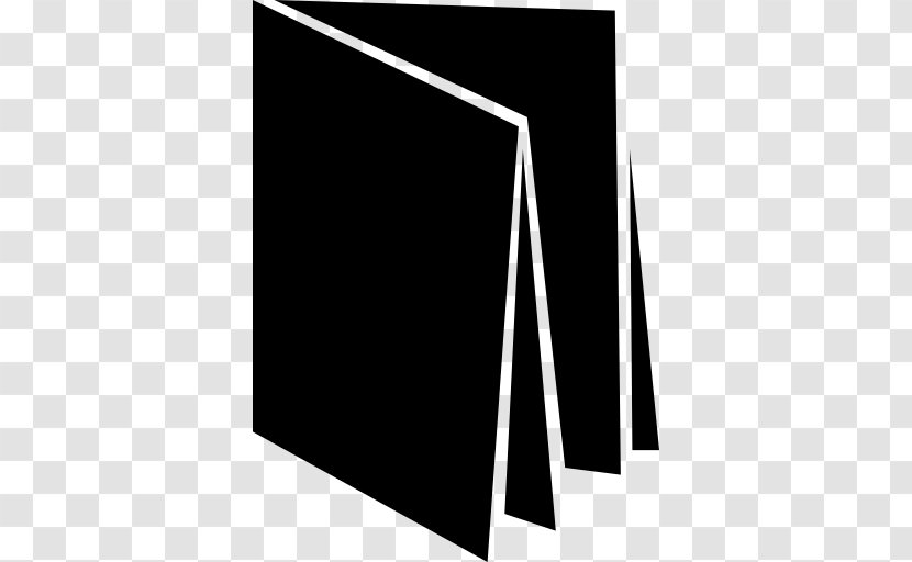 Paper Double Fold Silhouette - Black Transparent PNG