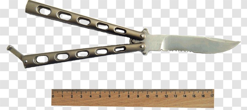 Hunting & Survival Knives Butterfly Knife Blade Bowie - Kitchen - Messer Transparent PNG