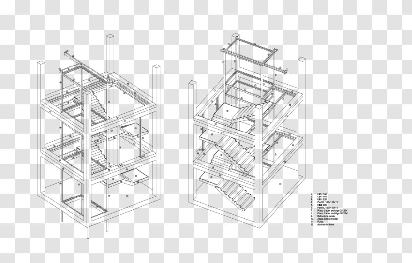 Steel Drawing Scaffolding - Structure - Design Transparent PNG