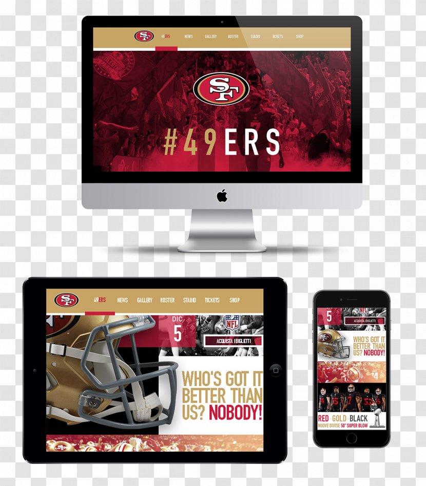 Multimedia Display Device Advertising Brand - Media - San Francisco 49ers Transparent PNG