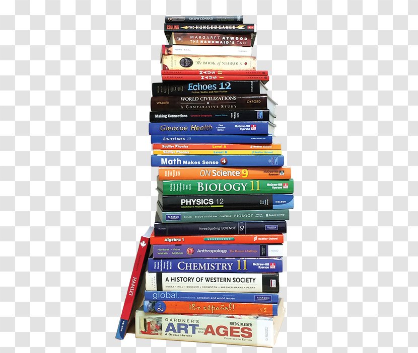 Textbook National Secondary School Teacher - Learning - Stacked Books Transparent PNG