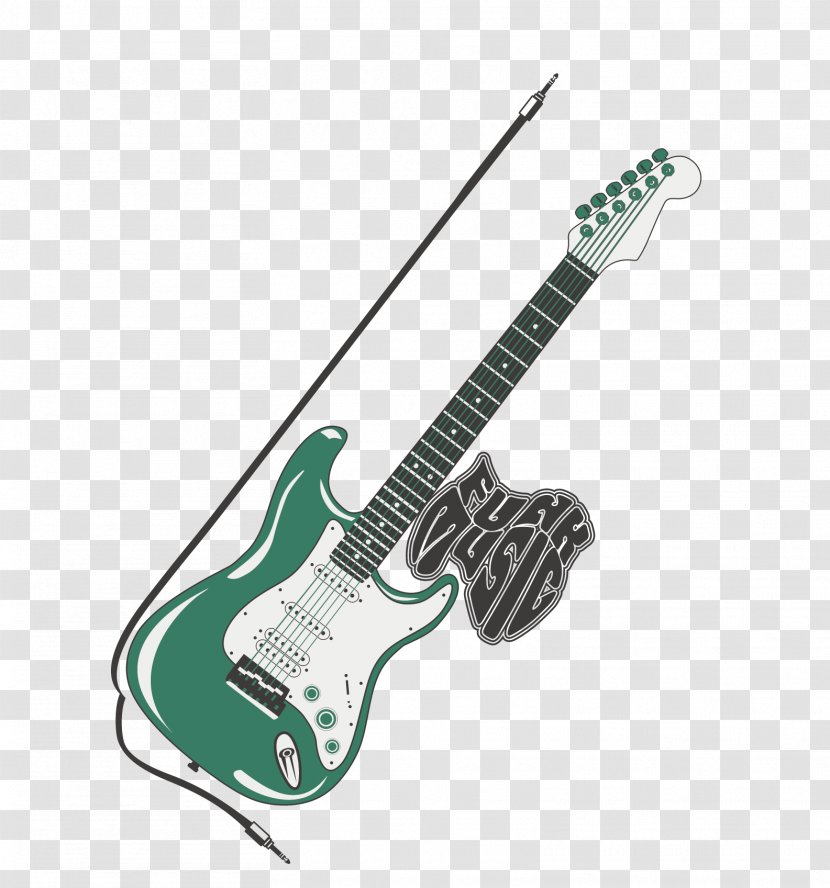 Bass Guitar Poster Drawing Adobe Illustrator - Silhouette Transparent PNG
