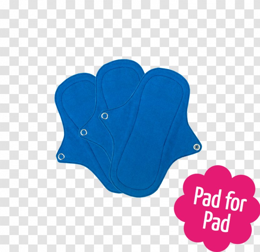 Pantyliner Menstrual Cup Sanitary Napkin Cotton Textile - Electric Blue - Flannel Transparent PNG