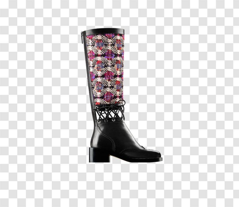 Riding Boot Chanel Shoe Fashion Clothing Accessories - Purple Boots Transparent PNG