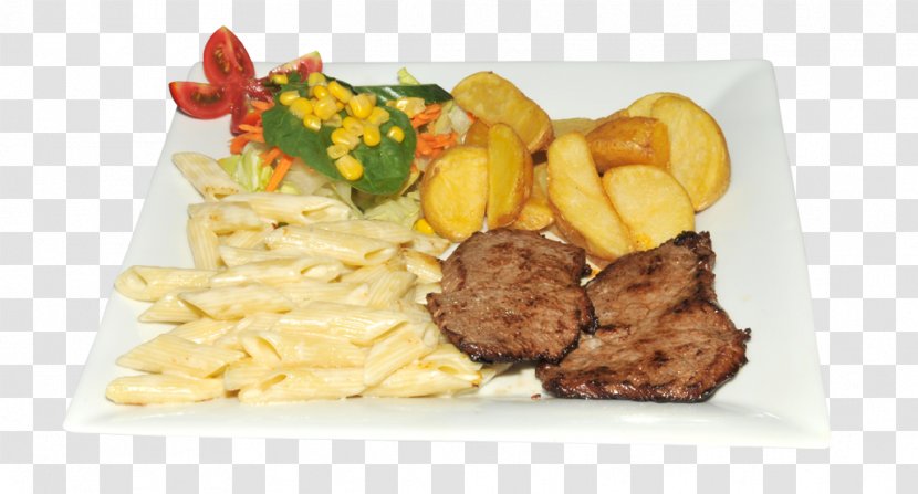 French Fries Full Breakfast Steak Frites Vegetarian Cuisine Fatányéros - Food - Junk Transparent PNG