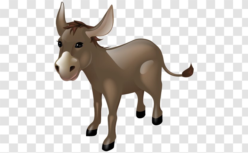 Mule Hinny Donkey Clip Art - Cattle Like Mammal Transparent PNG