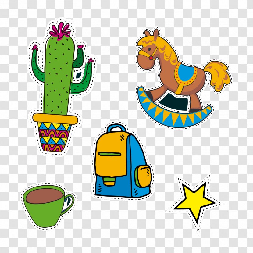 Trojan Horse Child Clip Art - Recreation - Cactus Bags Transparent PNG