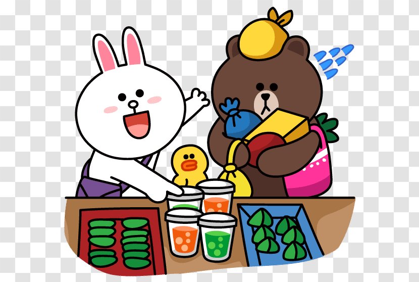 Line Friends Sticker LINE BROWN FARM Paper - Ramadan Transparent PNG