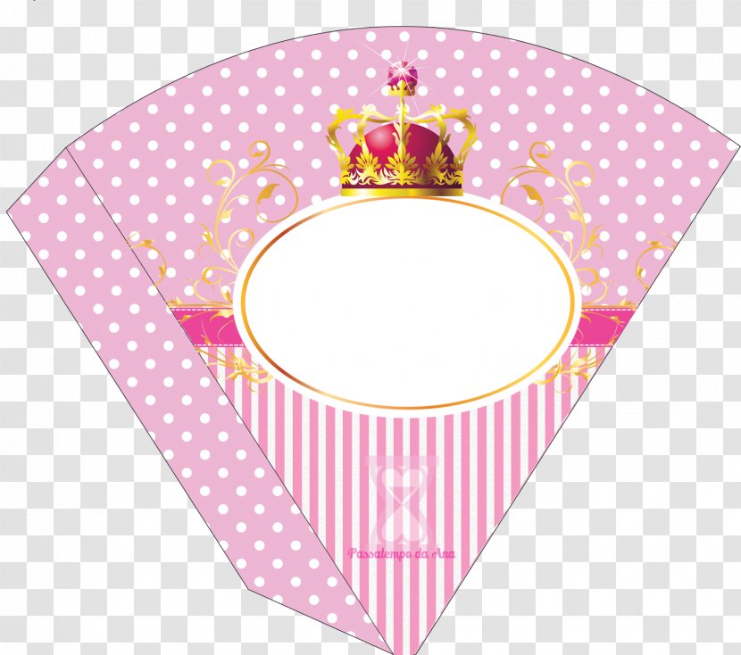 Crown Cone Label Pink Prince - Nobility - Corona Transparent PNG