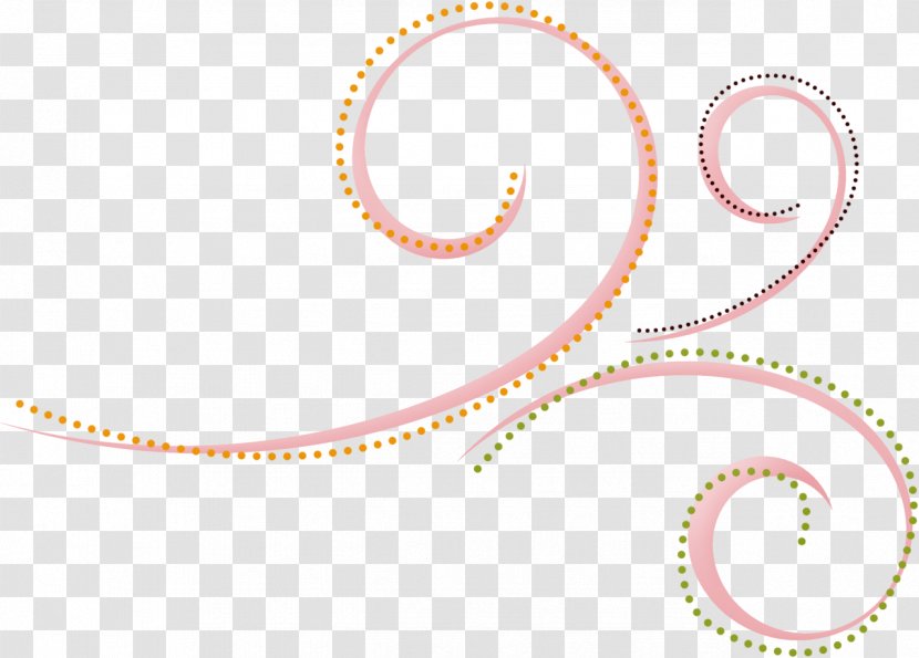 Body Jewellery Circle Font - Spiral - Pink Pattern Transparent PNG