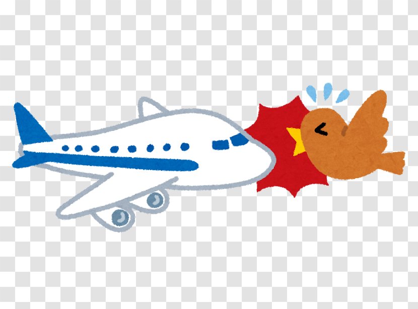 Kansai International Airport Airplane Aviation Accidents And Incidents Bird Strike Aircraft - Cartoon Transparent PNG