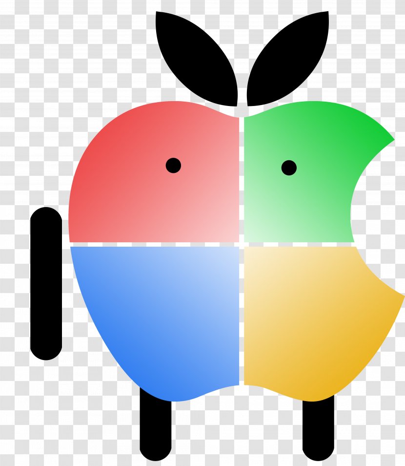 Android Vs Apple Desktop Wallpaper IPhone - Mobile Phones Transparent PNG