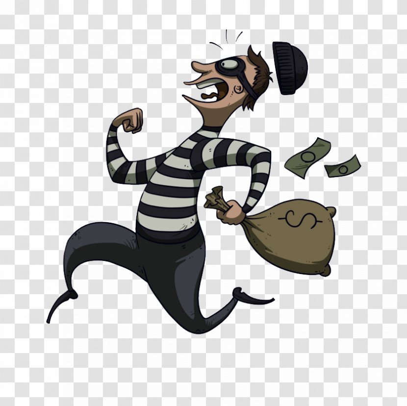 Theft Robbery Cartoon - Thief Transparent PNG
